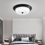 Aurevielle Semi Flush Ceiling Light in Brass and Glass