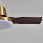 Aurevo Ceiling Fan Light with LED and Walnut Blades
