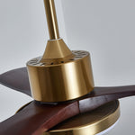 Aurevo Ceiling Fan Light with LED and Walnut Blades