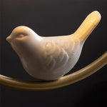 Auri Bird Ceiling Light – Sculptural Brass & Glass Flush Mount