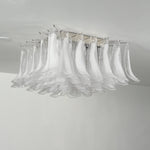 Aurielis Sculptural Glass Flush Ceiling Light for Modern Interiors