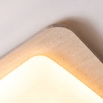 Aurilith Travertine Ceiling Light — Modern Flush Mount LED Fixture