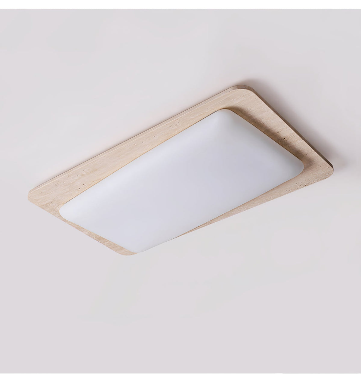 Aurilith Travertine Ceiling Light — Modern Flush Mount LED Fixture