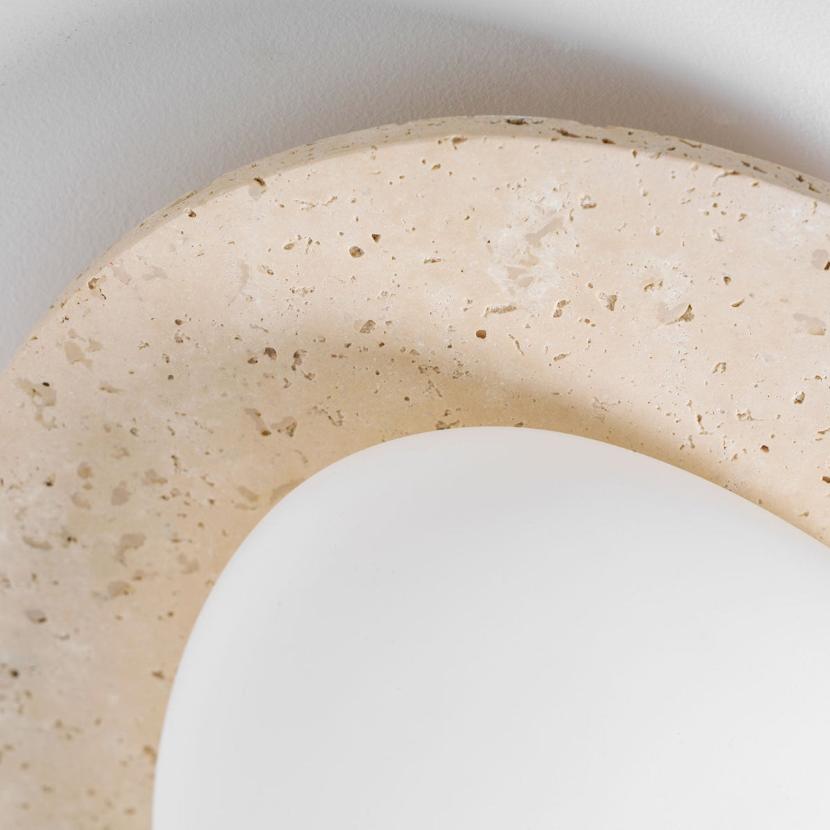 Aurora Travertine Ceiling Light – Modern Flush Mount LED Fixture