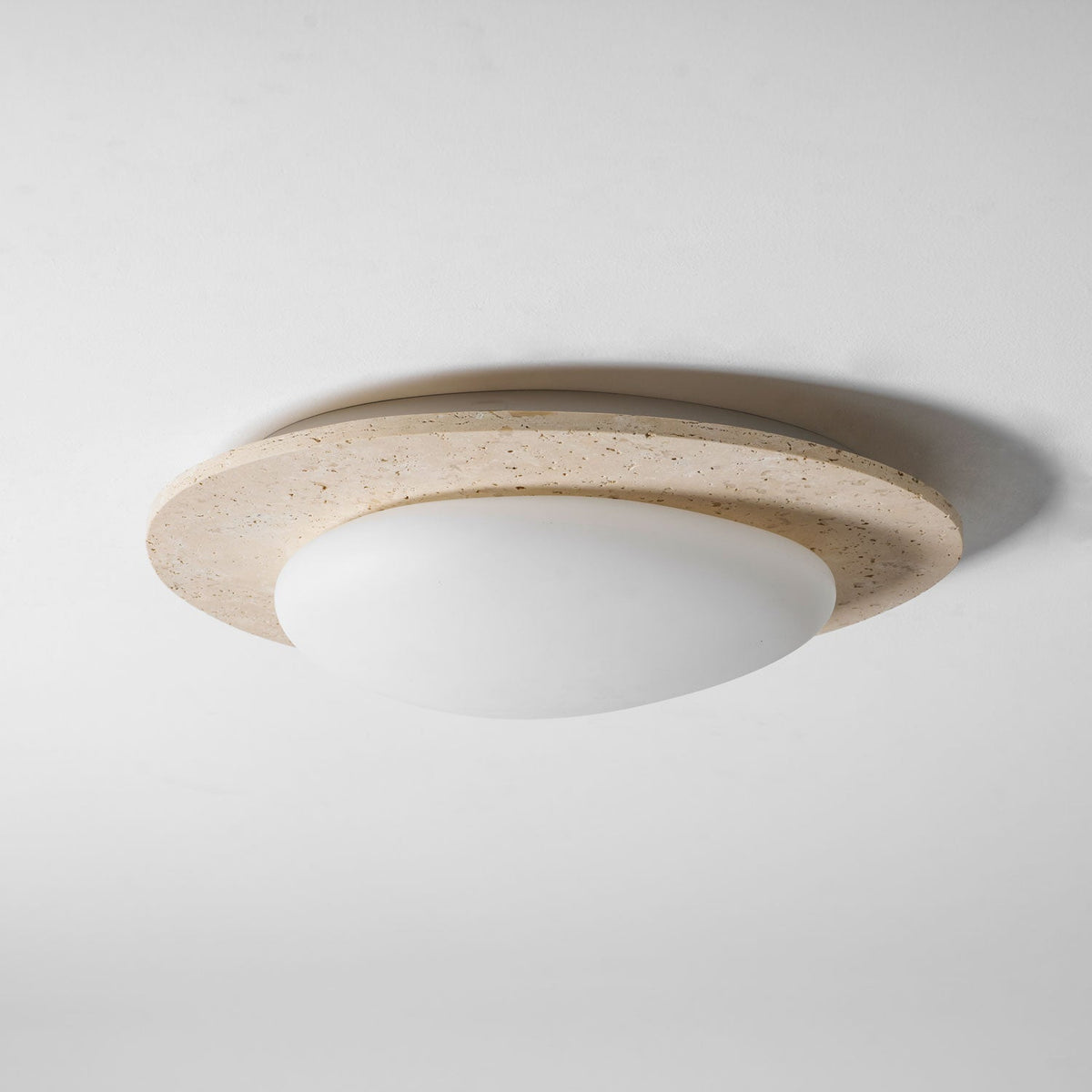 Aurora Travertine Ceiling Light – Modern Flush Mount LED Fixture