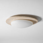 Aurora Travertine Ceiling Light – Modern Flush Mount LED Fixture