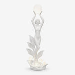 Aurora Muse Sculptural Floor Lamp – Art Deco Designer Lighting for Living Room & Bedroom