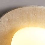 Aurora Travertine Ceiling Light – Modern Flush Mount LED Fixture