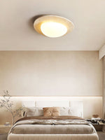 Aurora Travertine Ceiling Light – Modern Flush Mount LED Fixture