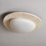 Aurora Travertine Ceiling Light – Modern Flush Mount LED Fixture