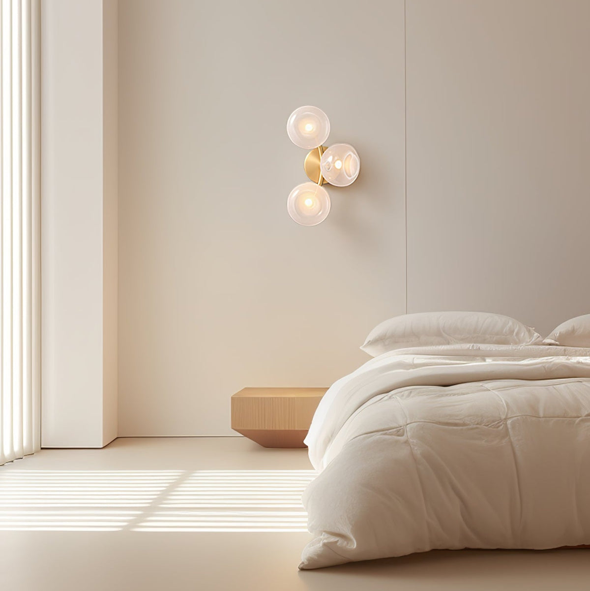 Aurora Vine Wall Sconce – Modern Gold LED Wall Light for Bedroom & Living Room