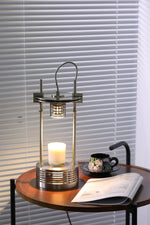 Aurosteel Aroma Table Lamp – Stainless Steel Melting Wax Lamp for Ambient Interiors