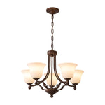 Aveline Bloom Chandelier — Modern Glass & Metal Pendant Light for Dining Room and Living Room