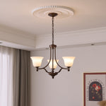 Aveline Bloom Chandelier — Modern Glass & Metal Pendant Light for Dining Room and Living Room
