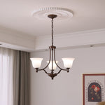 Aveline Bloom Chandelier — Modern Glass & Metal Pendant Light for Dining Room and Living Room