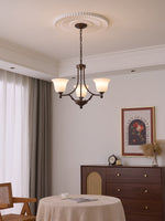 Aveline Bloom Chandelier — Modern Glass & Metal Pendant Light for Dining Room and Living Room