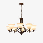 Aveline Bloom Chandelier — Modern Glass & Metal Pendant Light for Dining Room and Living Room
