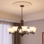 Aveline Bloom Chandelier — Modern Glass & Metal Pendant Light for Dining Room and Living Room