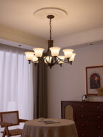 Aveline Bloom Chandelier — Modern Glass & Metal Pendant Light for Dining Room and Living Room