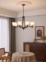 Aveline Bloom Chandelier — Modern Glass & Metal Pendant Light for Dining Room and Living Room