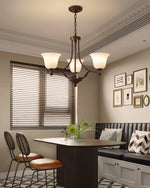 Aveline Bloom Chandelier — Modern Glass & Metal Pendant Light for Dining Room and Living Room