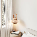 Aveline Travertine Pendant Light – Natural Stone Sculptural Lantern