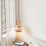 Aveline Travertine Pendant Light – Natural Stone Sculptural Lantern