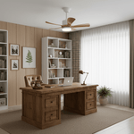 Avenli Ceiling Fan Light with LED and Wood Blades