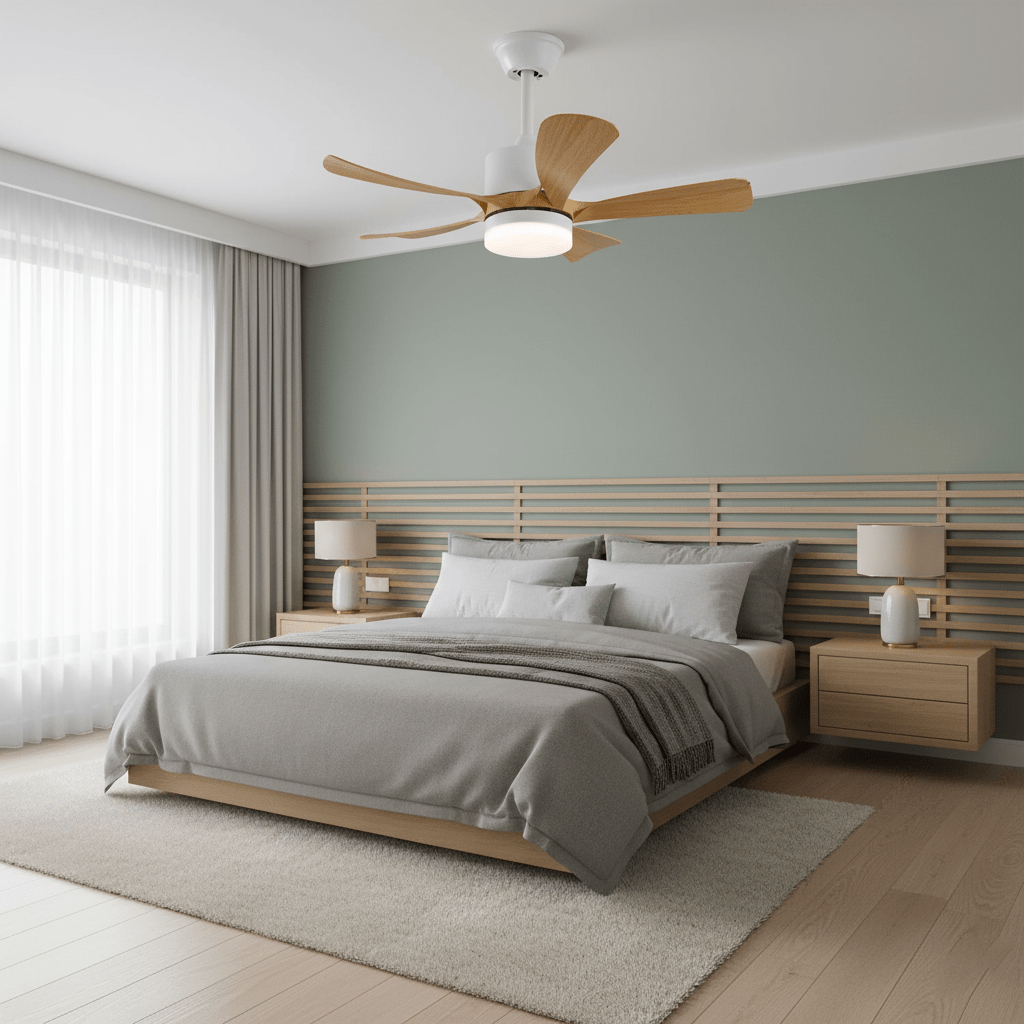 Avenli Ceiling Fan Light with LED and Wood Blades