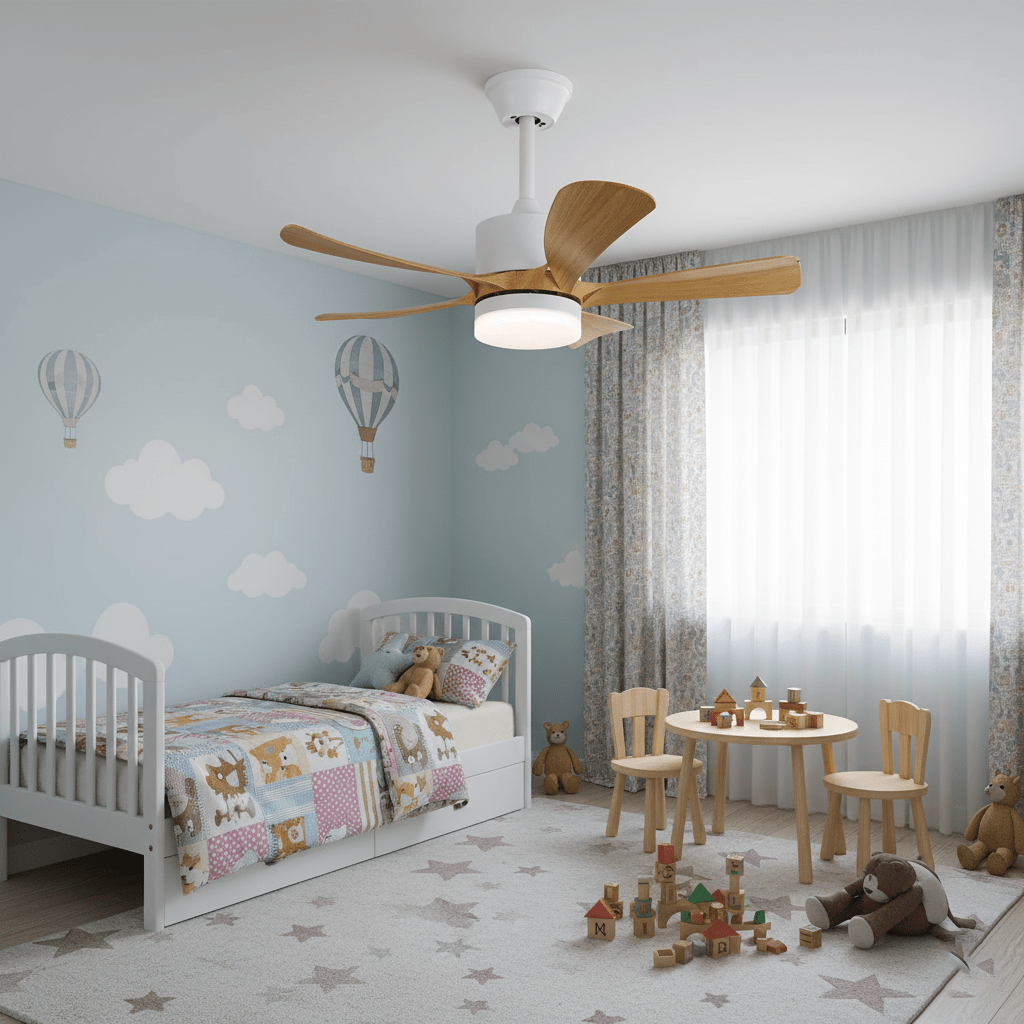 Avenli Ceiling Fan Light with LED and Wood Blades