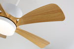 Avenli Ceiling Fan Light with LED and Wood Blades
