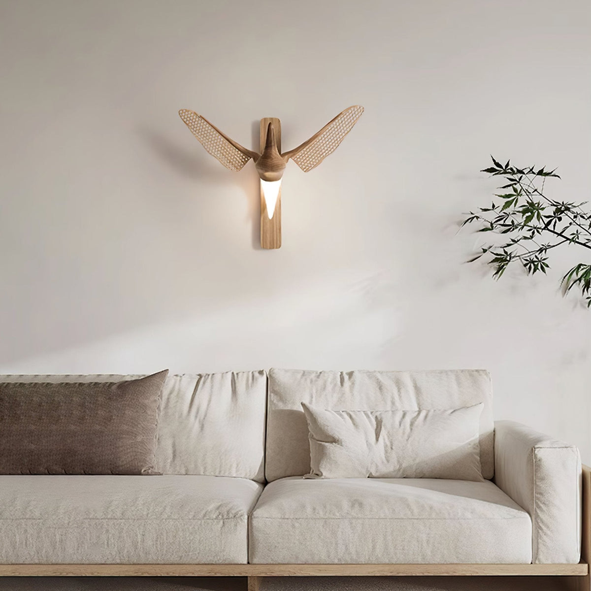 Avesa Sculptural Wood LED Wall Sconce for Modern Interiors