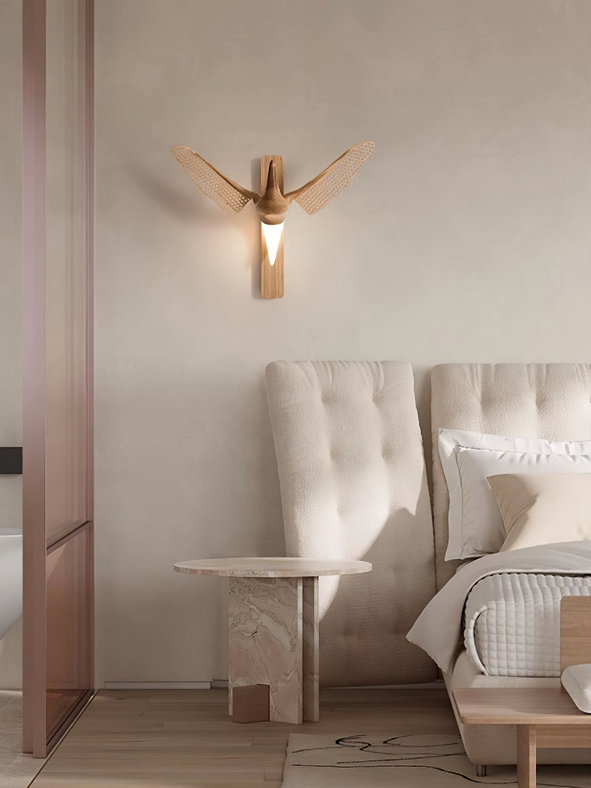 Avesa Sculptural Wood LED Wall Sconce for Modern Interiors
