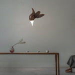 Avian Flight Chandelier – Sculptural Wooden Bird Pendant Light
