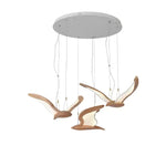 Avina Wing Pendant Light – Sculptural Wood LED Chandelier for Modern Interiors