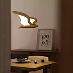 Avina Wing Pendant Light – Sculptural Wood LED Chandelier for Modern Interiors