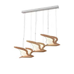 Avina Wing Pendant Light – Sculptural Wood LED Chandelier for Modern Interiors