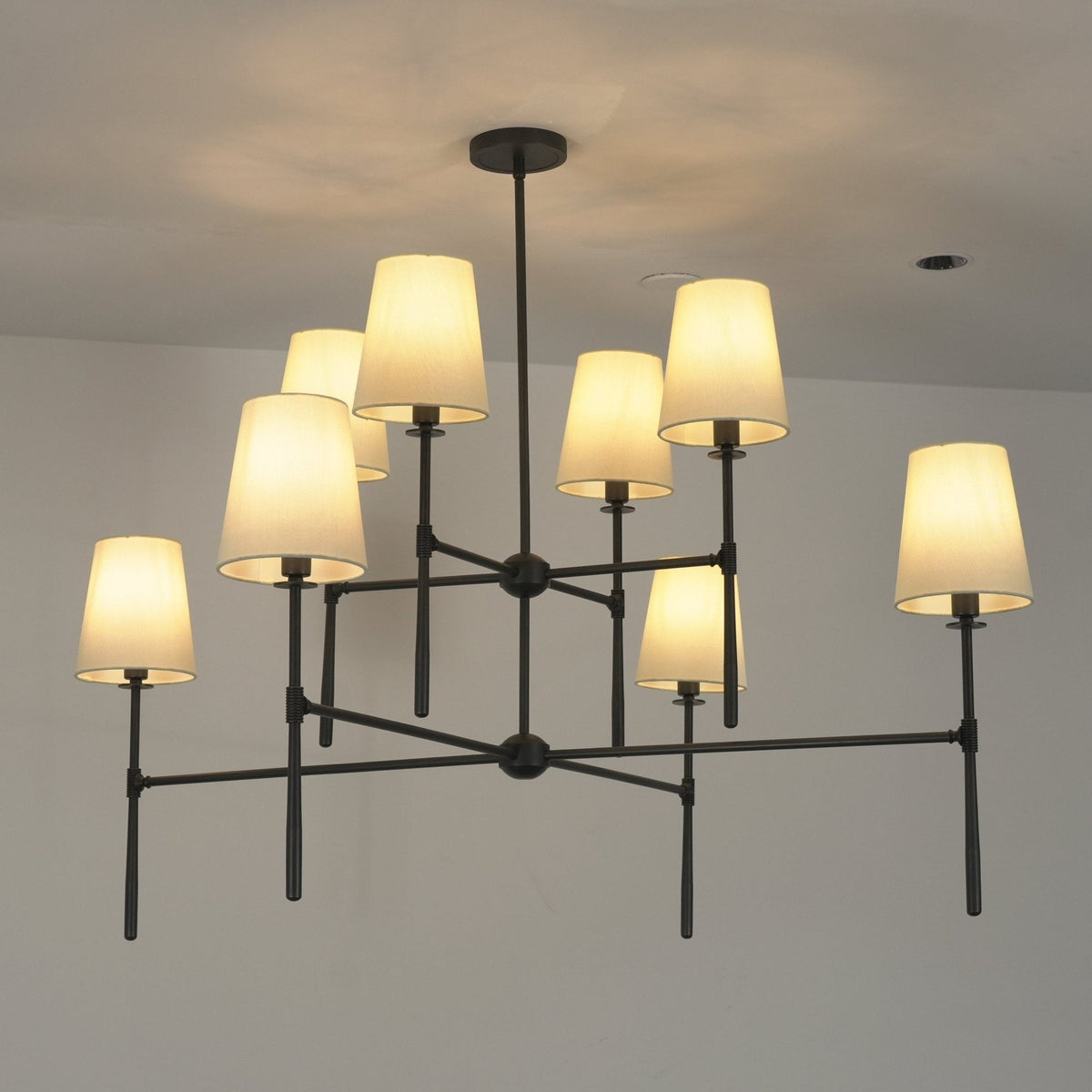 Axial Chandelier – Modern Sculptural Pendant Light for Dining Room and Living Space
