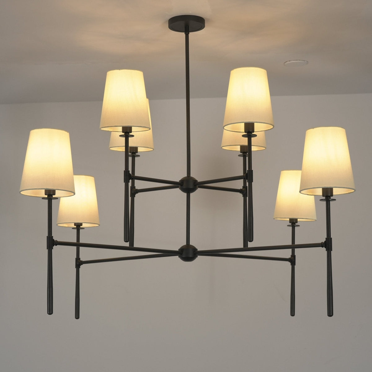 Axial Chandelier – Modern Sculptural Pendant Light for Dining Room and Living Space