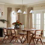 Axis Modern Linear Chandelier in Brass and Black for Dining Room and Living Room