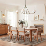 Axis Modern Linear Chandelier in Brass and Black for Dining Room and Living Room