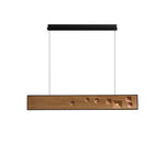 Axis Linear Wood LED Pendant Light for Kitchen Island and Dining Room