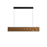 Axis Linear Wood LED Pendant Light for Kitchen Island and Dining Room