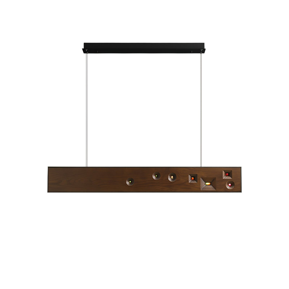 Axis Linear Wood LED Pendant Light for Kitchen Island and Dining Room