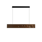 Axis Linear Wood LED Pendant Light for Kitchen Island and Dining Room