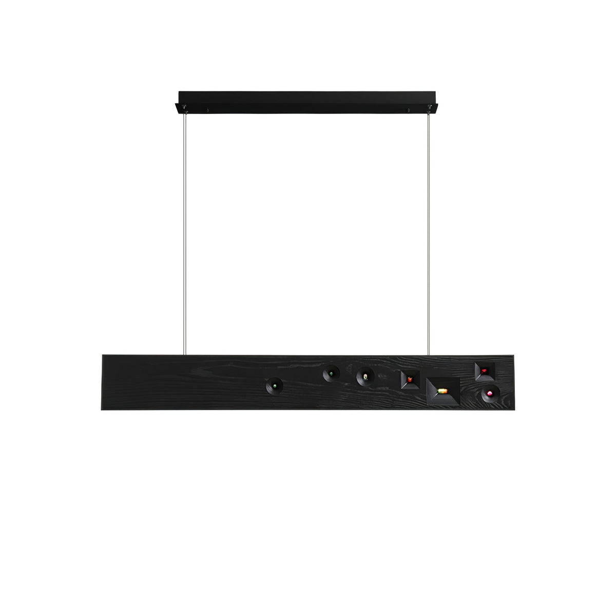 Axis Linear Wood LED Pendant Light for Kitchen Island and Dining Room