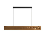 Axis Linear Wood LED Pendant Light for Kitchen Island and Dining Room