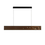 Axis Linear Wood LED Pendant Light for Kitchen Island and Dining Room