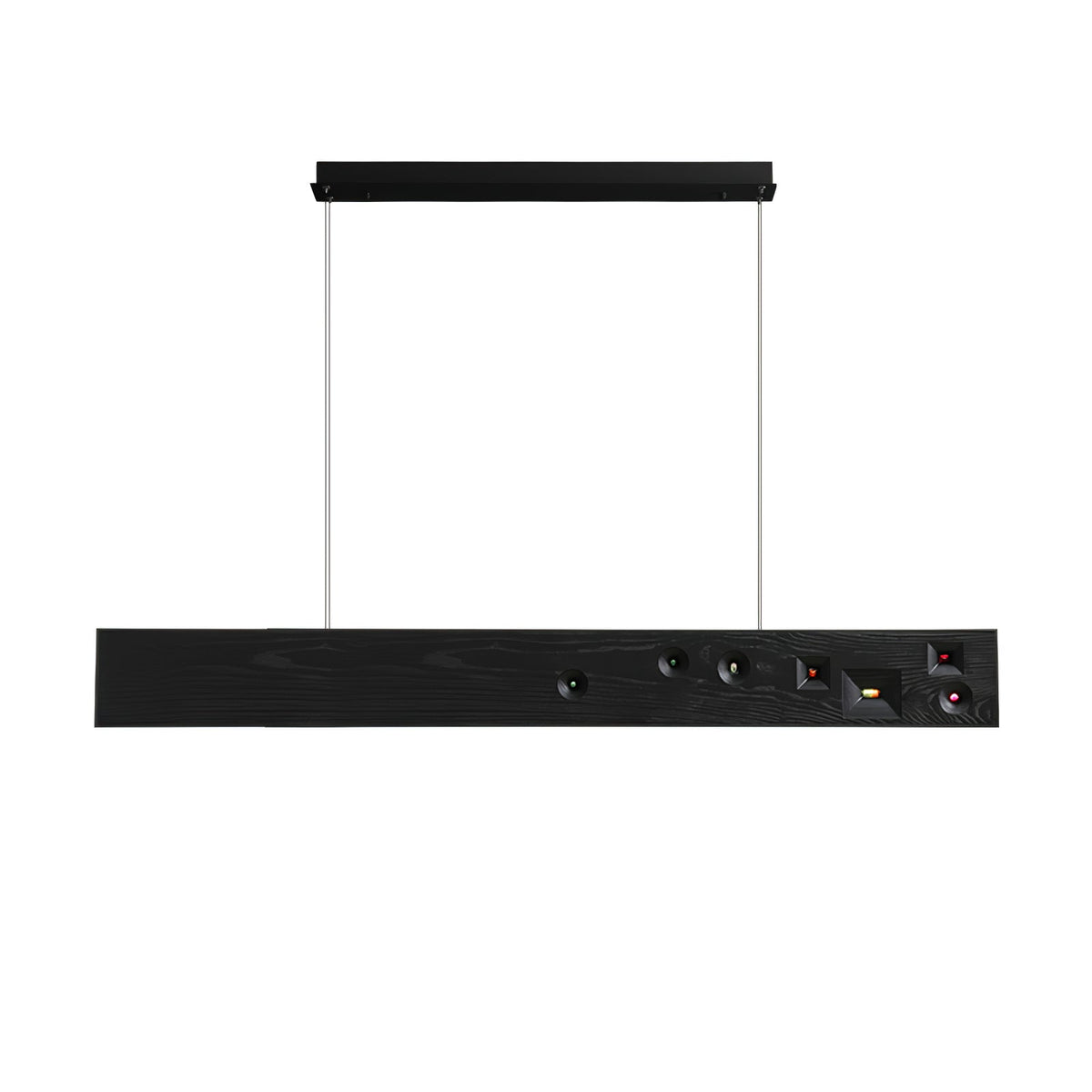 Axis Linear Wood LED Pendant Light for Kitchen Island and Dining Room
