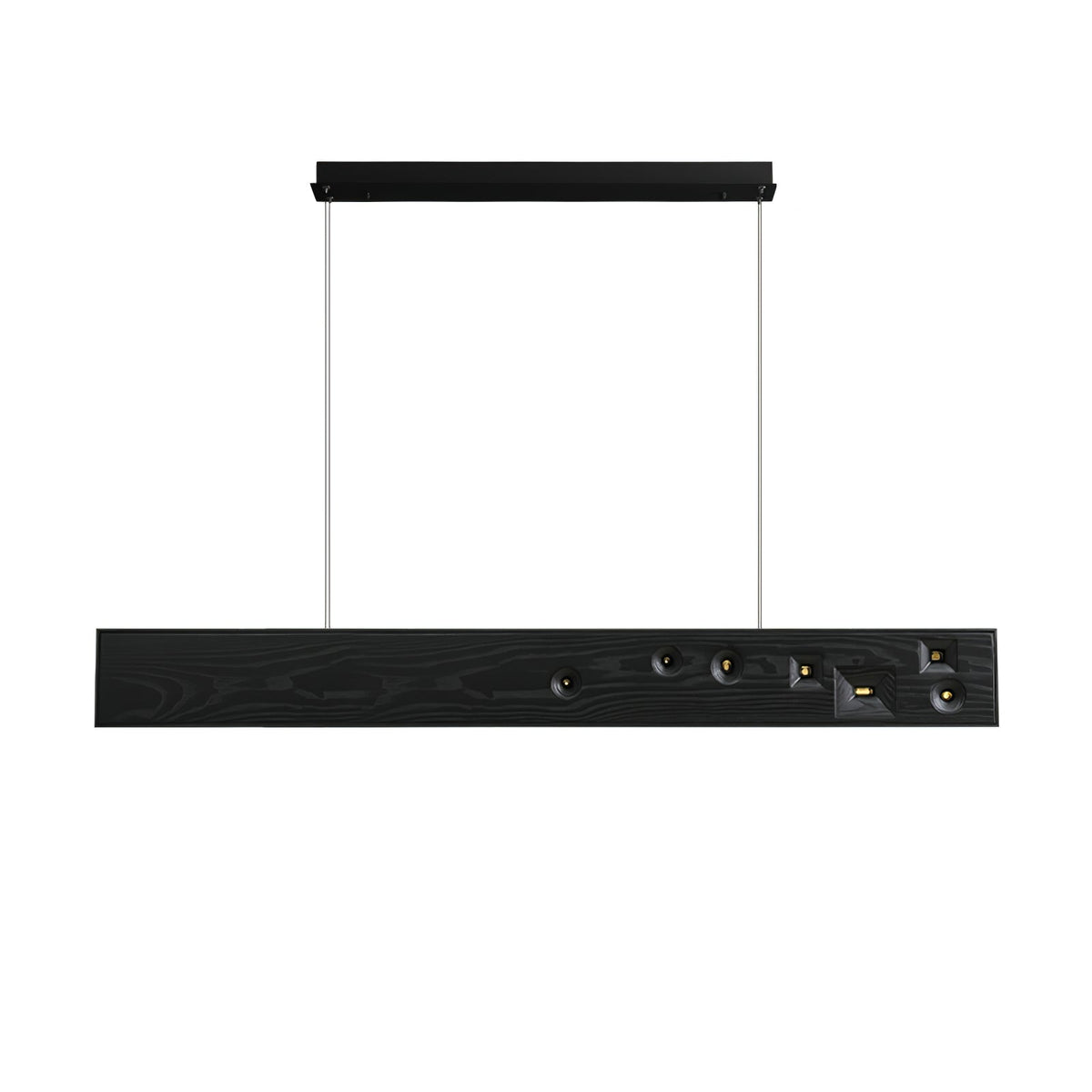 Axis Linear Wood LED Pendant Light for Kitchen Island and Dining Room